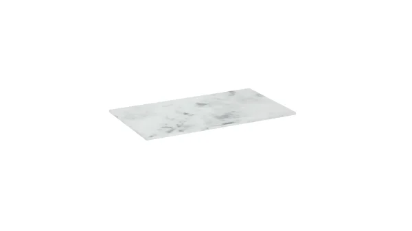 Saneux Uni 100cm Countertop - Matte Carrara White - 12mm