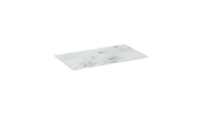 Saneux Uni 100cm Countertop - Matte Carrara White - 12mm