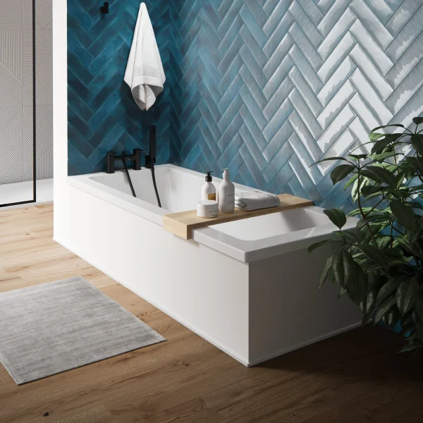 Saneux Stetson 1600x700mm Bath Single Ended & Bath Legs