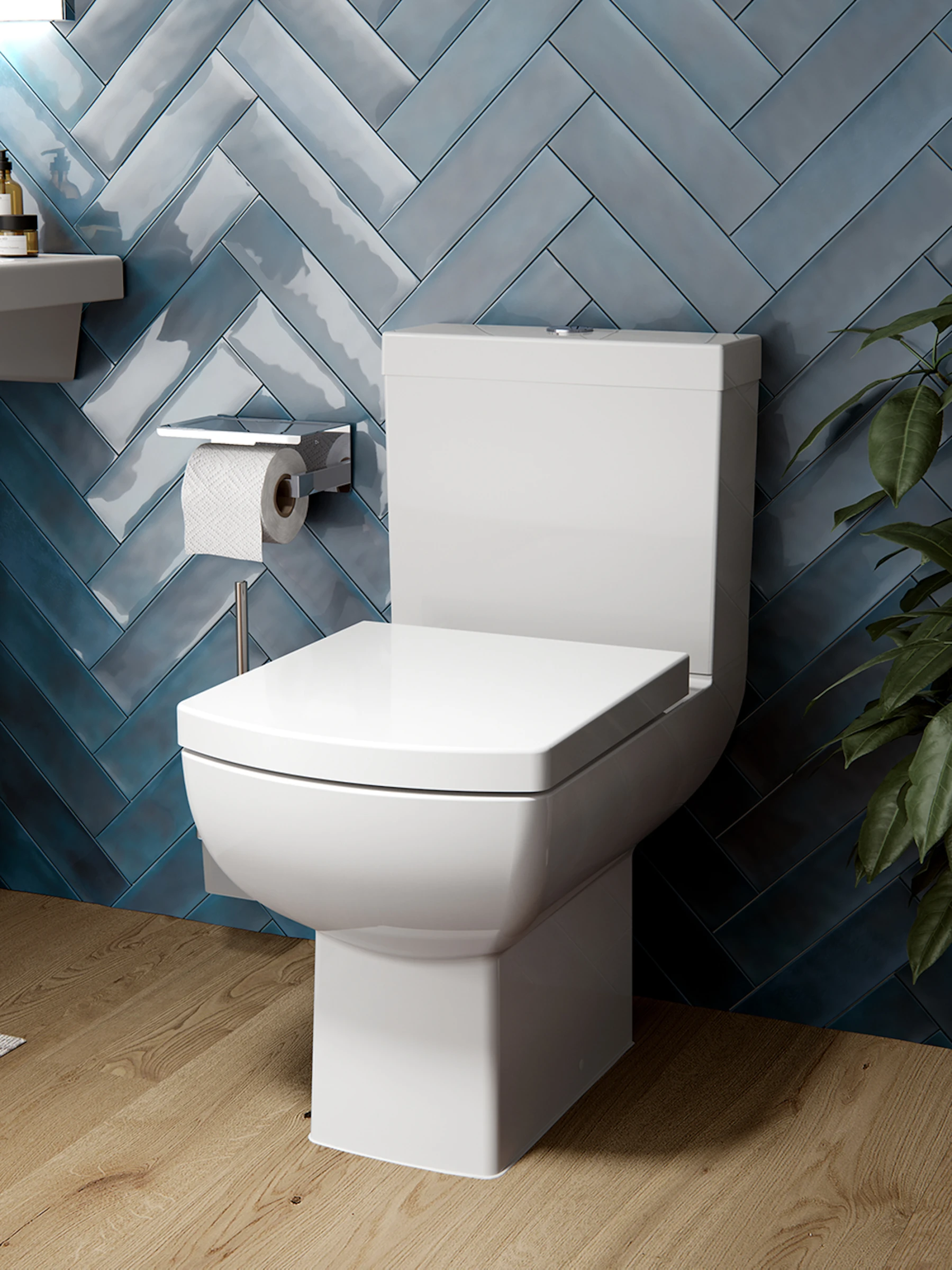 Saneux I-line Ii Close Coupled Wc Pan - Rimless