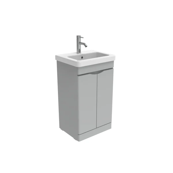 Saneux Indigo 60cm 2 Door Floor Standing Unit - Dove Grey