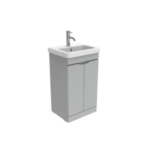 Saneux Indigo 60cm 2 Door Floor Standing Unit - Dove Grey