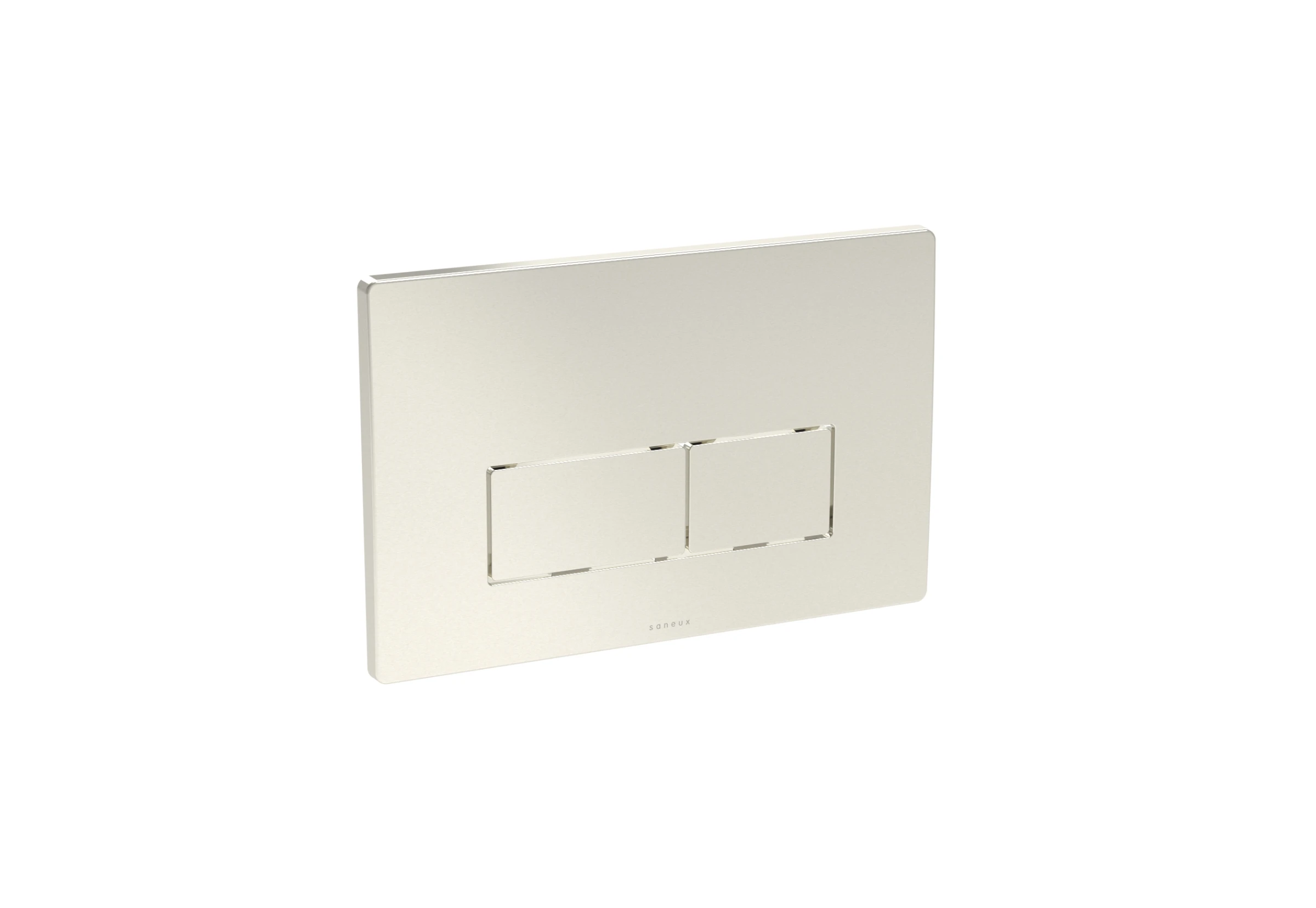 Saneux Flushe 2.0 Square Flush Plate Kit - Brushed Nickel