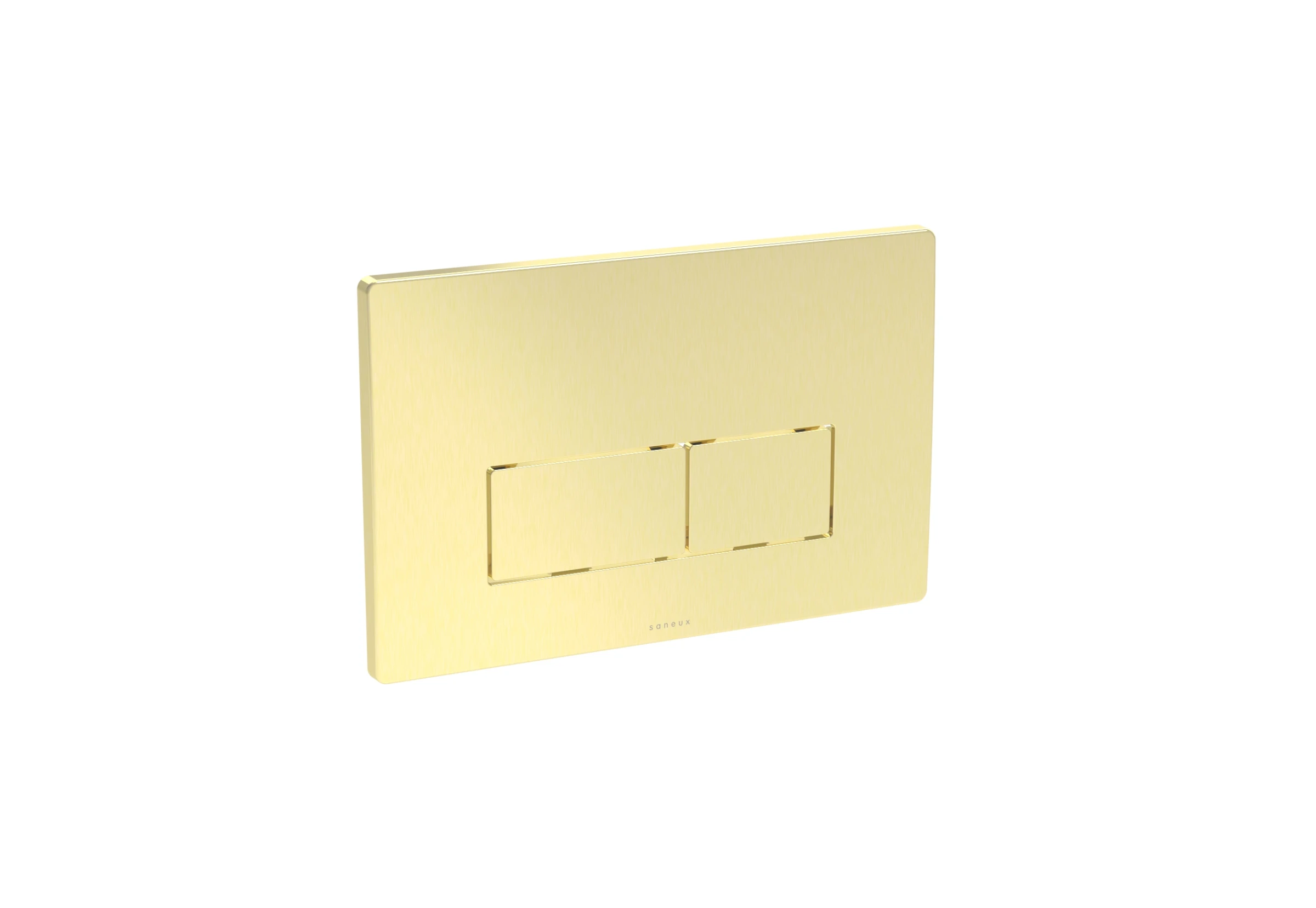 Saneux Flushe 2.0 Square Flush Plate Only - Brushed Brass