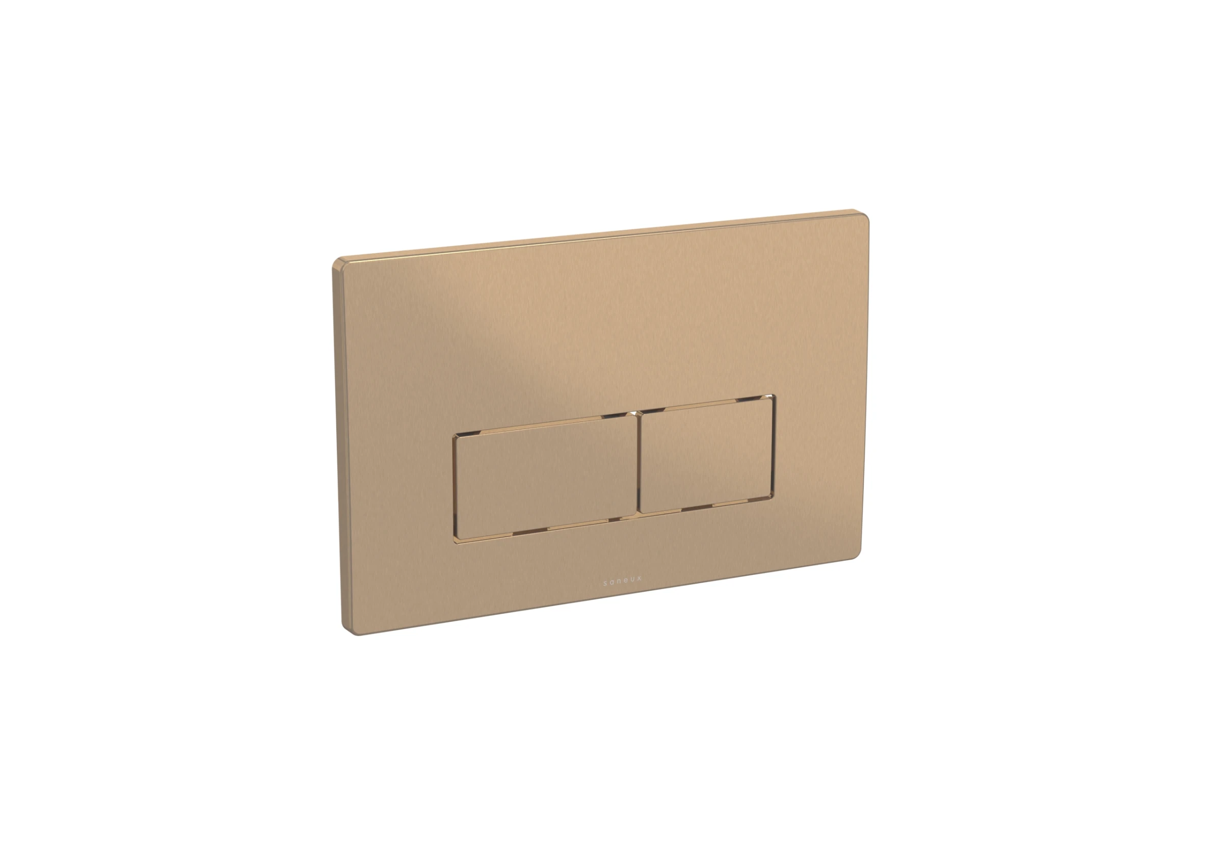 Saneux Flushe 2.0 Square Flush Plate Only - Brushed Bronze