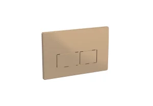 Saneux Flushe 2.0 Square Flush Plate Only - Brushed Bronze