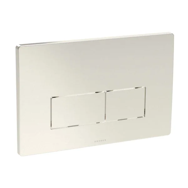 Saneux Flushe 2.0 Square Flush Plate Only - Brushed Nickel