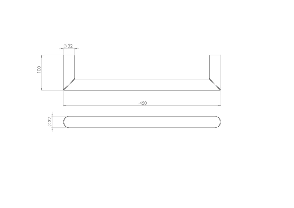 Saneux Ember 450mm Round Electric Towel Rail - 12v - Brushed Nickel - Size Tolerance Between 440 - 445mm detail view - Image 2