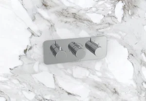Saneux Eden 3 Way Handles & Plate Finish Kit In Landscape (for Ed021l) - Chrome