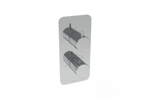 Saneux Eden 2 Way Thermostatic Shower Valve Kit In Portrait - Chrome
