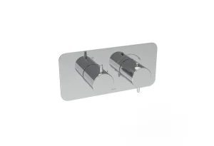 Saneux Eden 1 Way Handles & Plate Finish Kit In Portrait (for Ed019) - Chrome