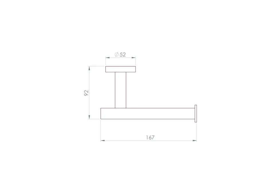 Saneux Cos Toilet Roll Holder - Brushed Bronze detail view - Image 2
