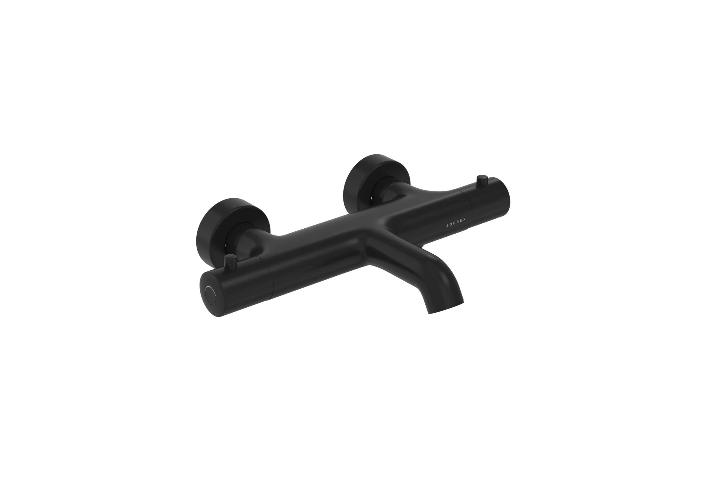 Saneux Cos Thermostatic Bath Shower Mixer - Satin Black (pvd)