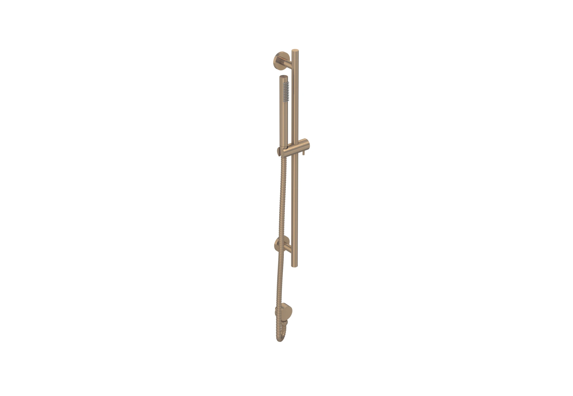 Saneux Cos Round Shower Slider Rail - Brushed Bronze