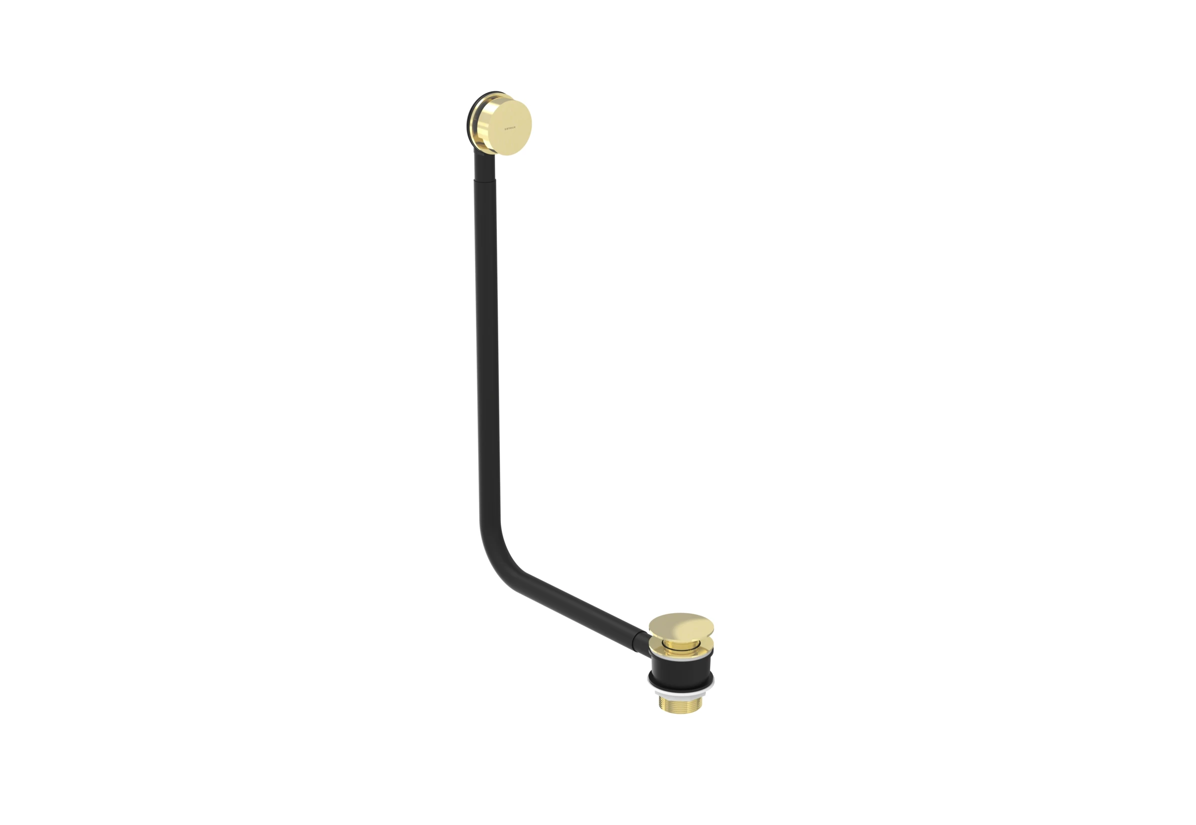 Saneux Cos Overflow & Clicker Waste - Brushed Brass