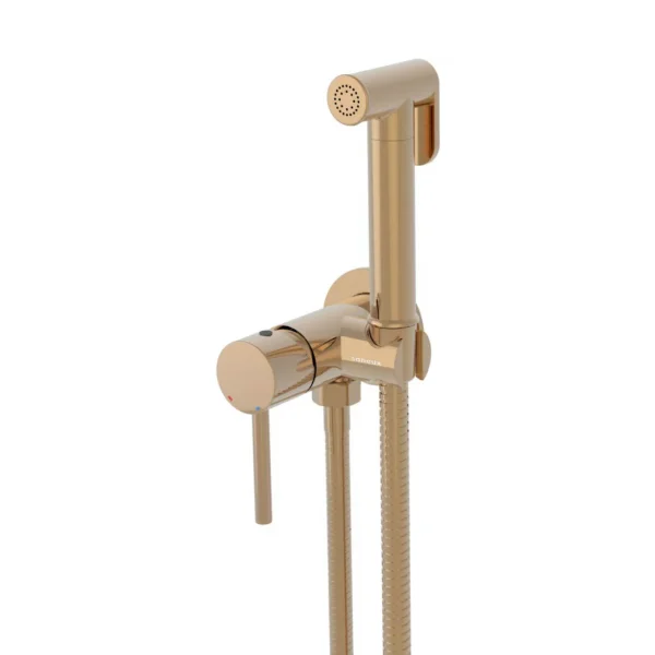Saneux Cos Douche Kit With Classic Handle - Brushed Bronze