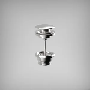 Ava Universal Click Basin Waste & Freeflow Adaptor - Polished Stainless Steel
