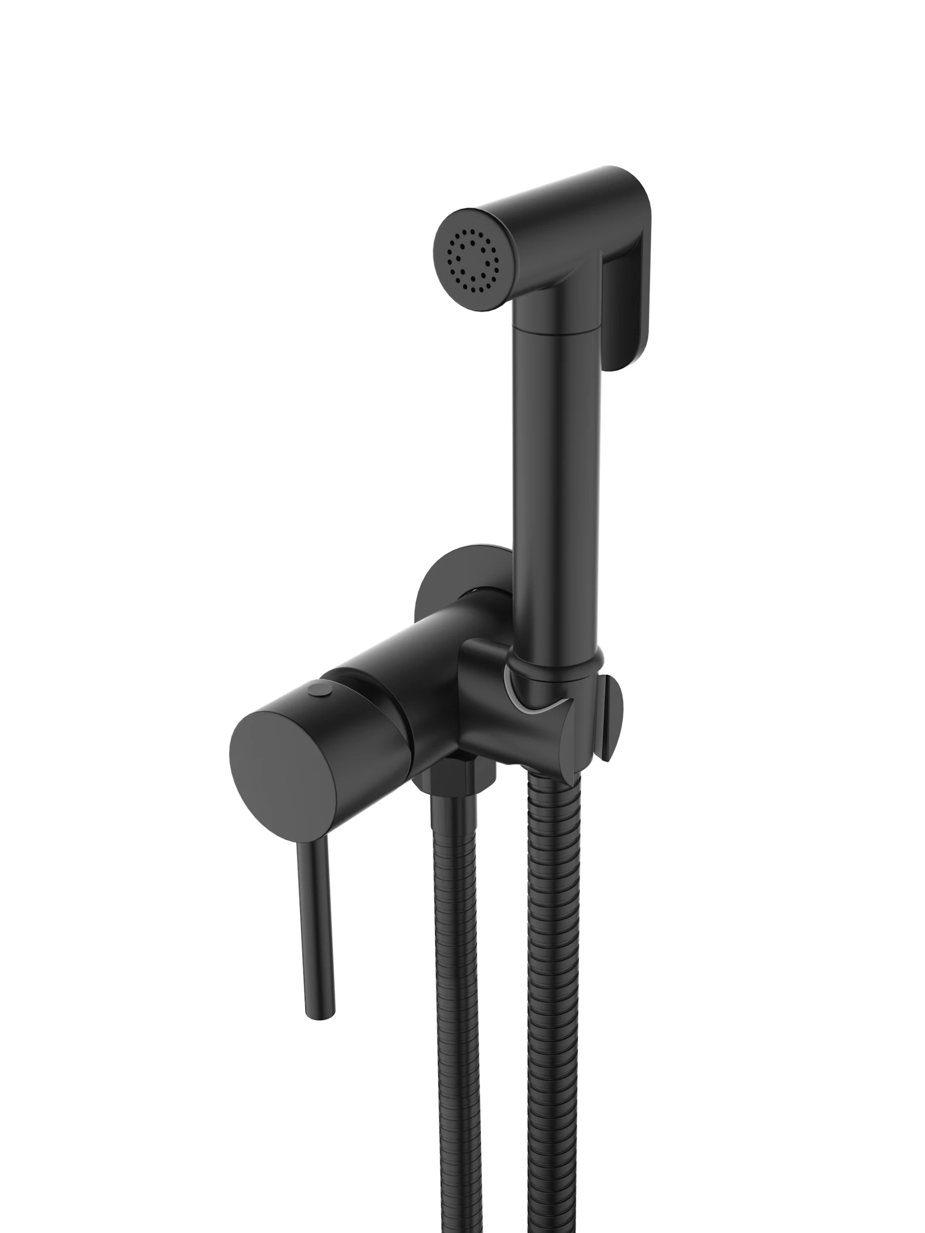 Saneux Cos Douche Kit With Classic Handle - Satin Black