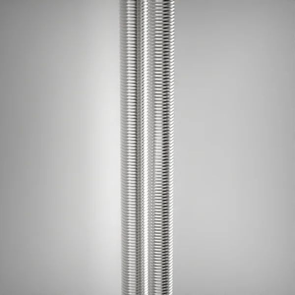 Ava Easy Clean Brushed Spring Shower Hose - Polished Chrome Conical