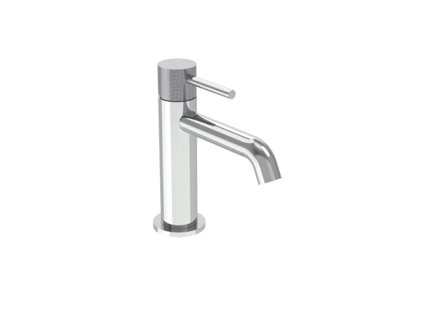 Saneux Cos Basin Mixer Kit - W/ Knurled Handle - Chrome