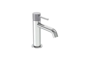 Saneux Cos Basin Mixer Kit - W/ Knurled Handle - Chrome