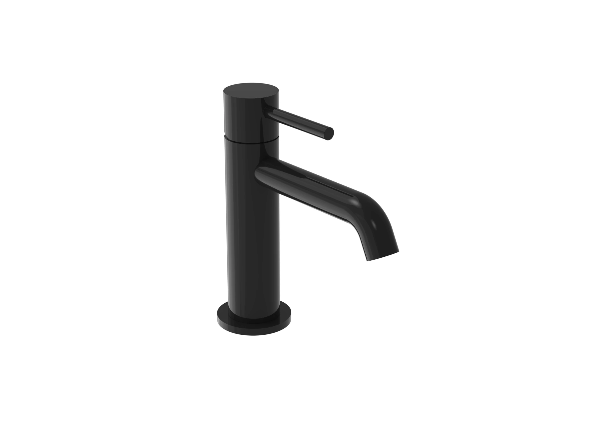 Saneux Cos Basin Mixer Kit - W/ Classic Handle - Satin Black (pvd)