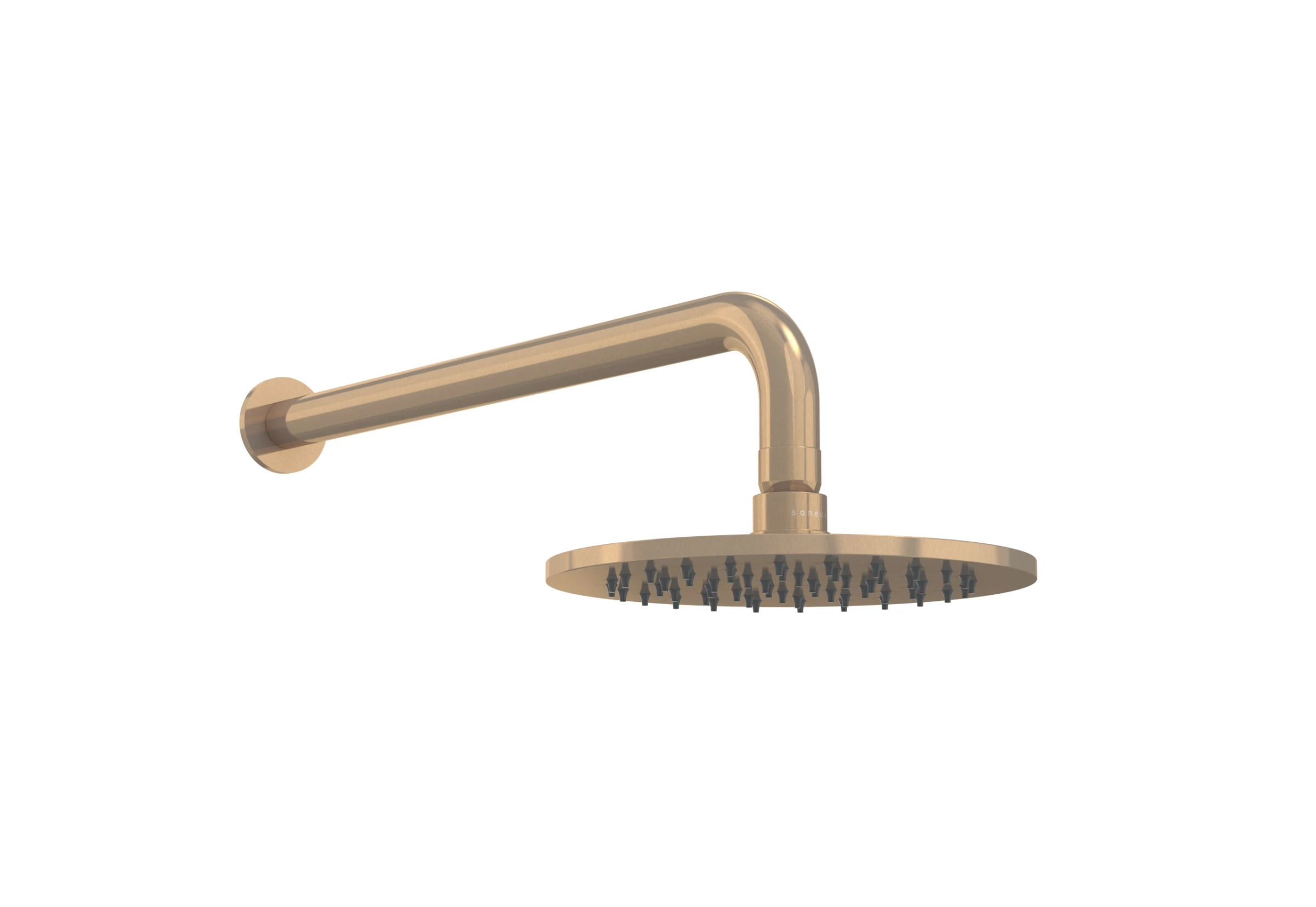 Saneux Cos 400mm Wall Mounted Shower Arm - Brushed Bronze