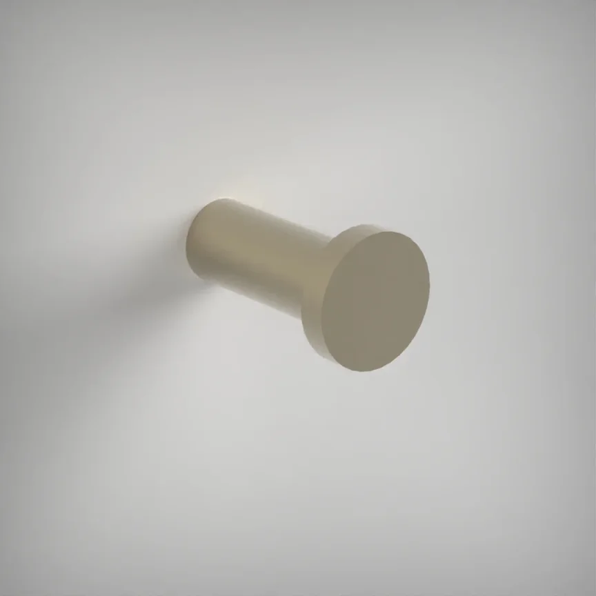 Ava Round Robe Hook - Brushed Brass product image - Image 1