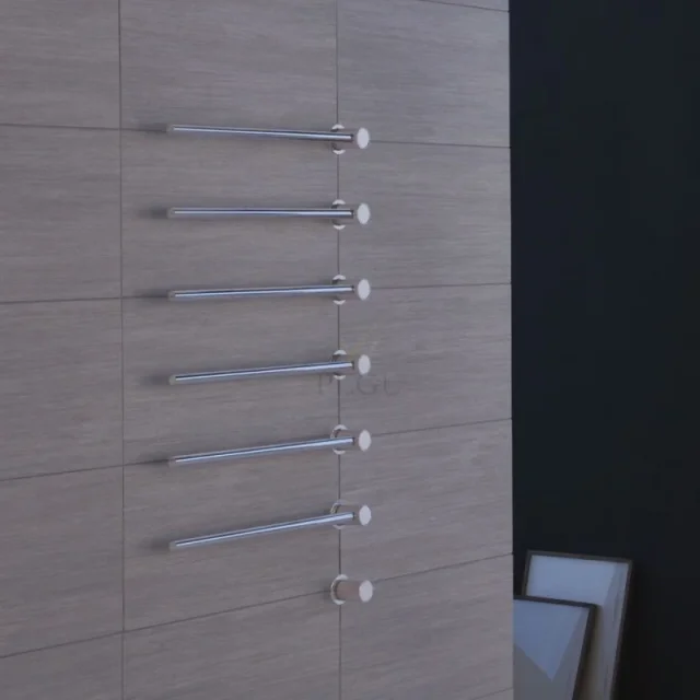Vola 6 Bar Towel Rail In Colour 16, 150mm Spacing detail view - Image 3