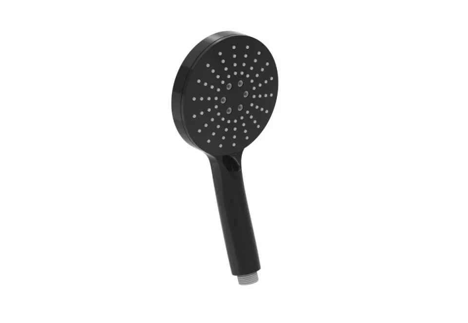 Saneux Cos 3 Function Shower Handset - Satin Black - Image 1