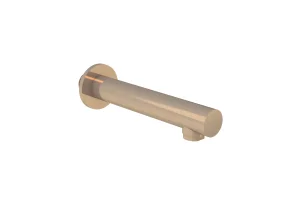 Saneux Cos 220mm Round Bath Spout - Brushed Bronze