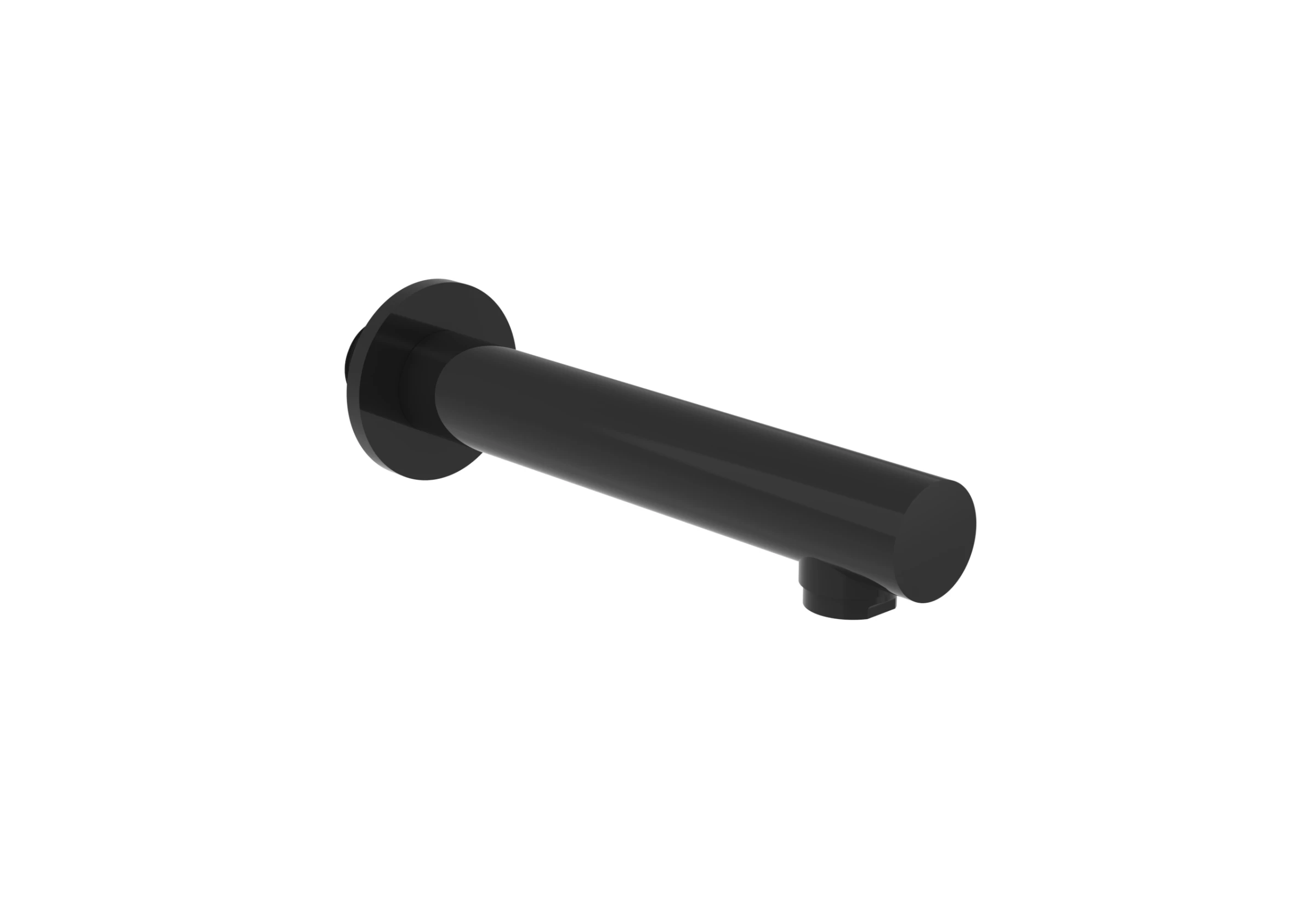 Saneux Cos 220mm Round Bath Spout - Satin Black