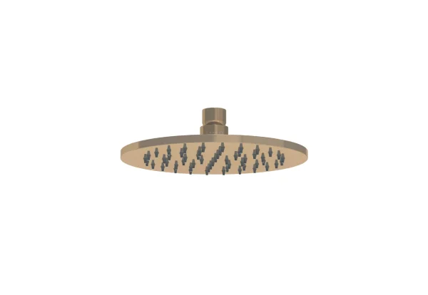 Saneux Cos 200x8mm Round Shower Head - Brushed Bronze