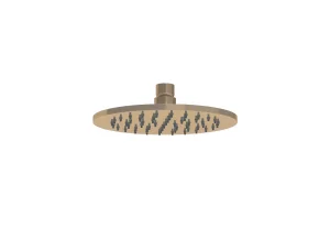 Saneux Cos 200x8mm Round Shower Head - Brushed Bronze