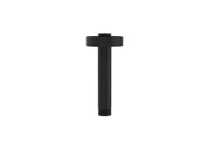 Saneux Cos 100mm Round Ceiling Mounted Shower Arm - Satin Black