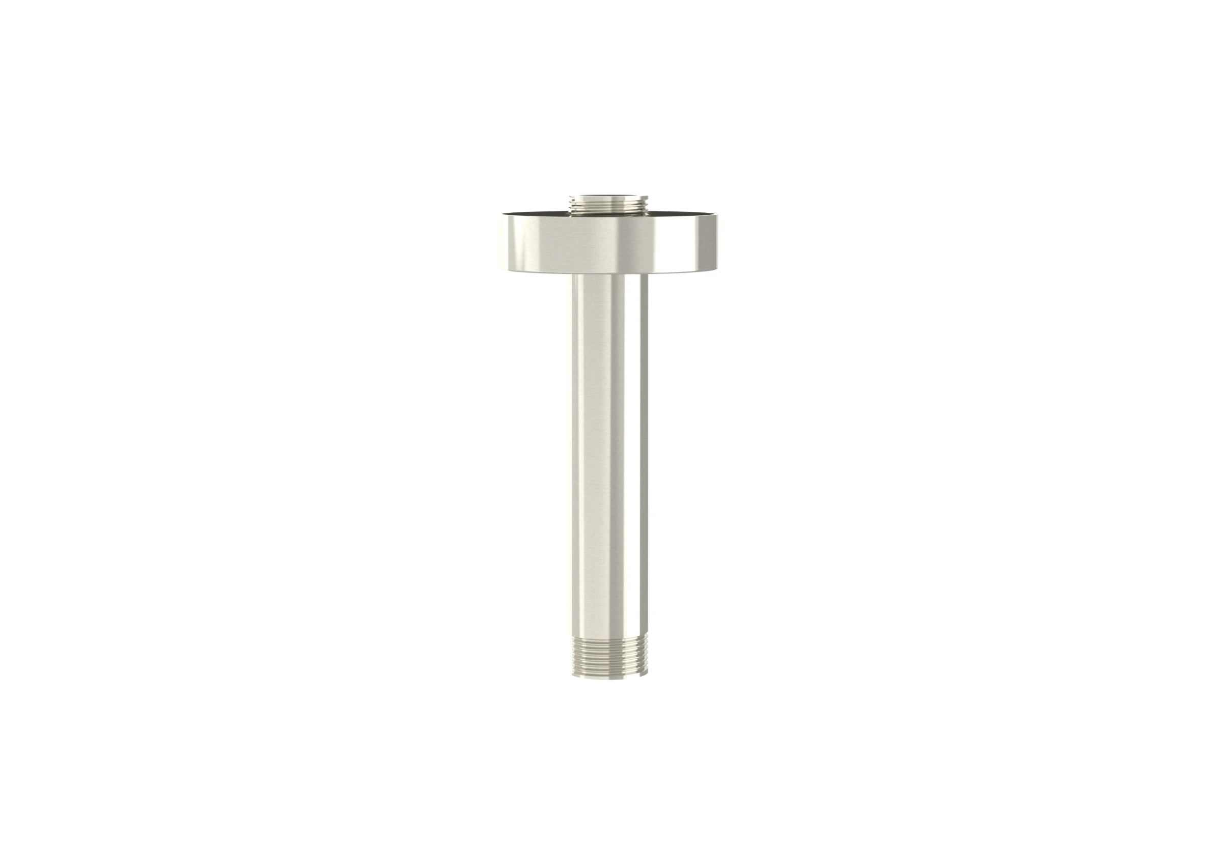 Saneux Cos 100mm Round Ceiling Mounted Shower Arm - Brushed Nickel