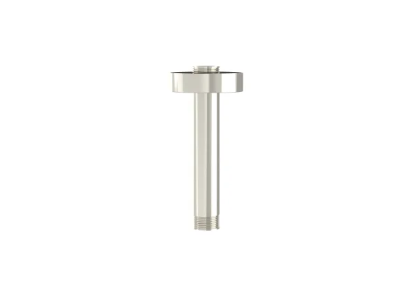 Saneux Cos 100mm Round Ceiling Mounted Shower Arm - Brushed Nickel