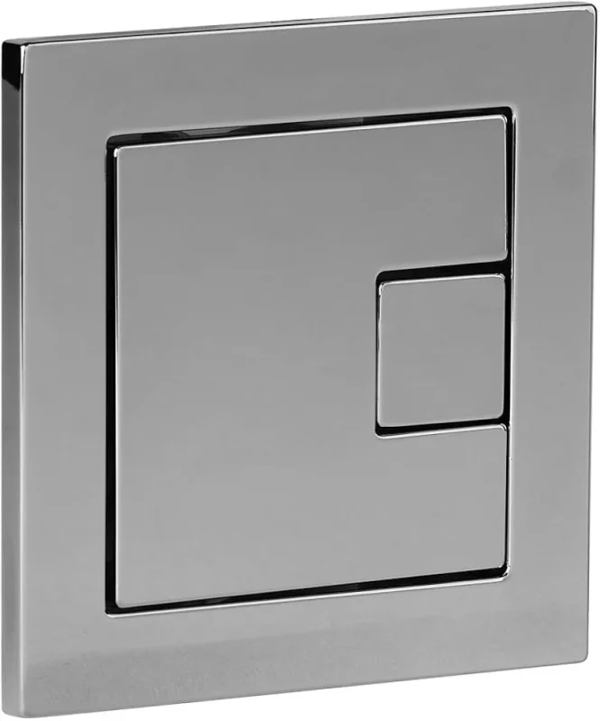 Roper Rhodes Square Flush Button For Concealed Cisterns - Chrome detail view - Image 1