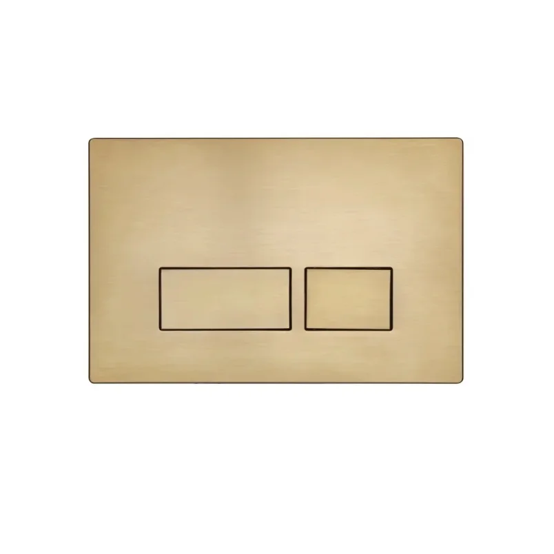 Roper Rhodes Square Flush Plate - Brushed Brass detail view - Image 1