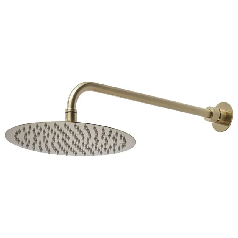 Roper Rhodes Round 250mm Shower Head - Brass detail view - Image 2