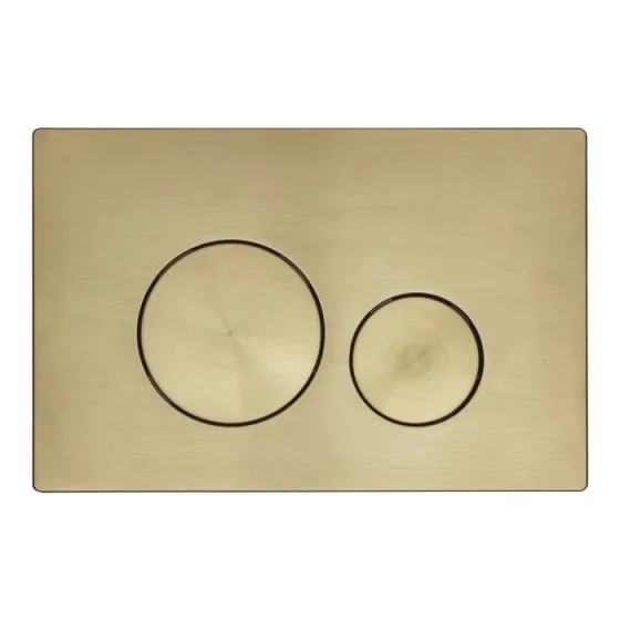 Roper Rhodes Round Flush Plate - Brushed Brass detail view - Image 1