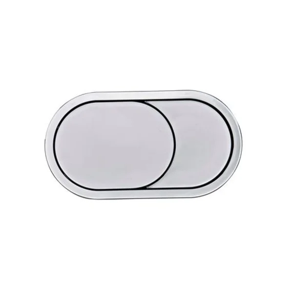 Roper Rhodes Oval Flush Button For Furniture - Chrome