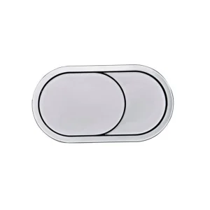 Roper Rhodes Oval Flush Button For Furniture - Chrome