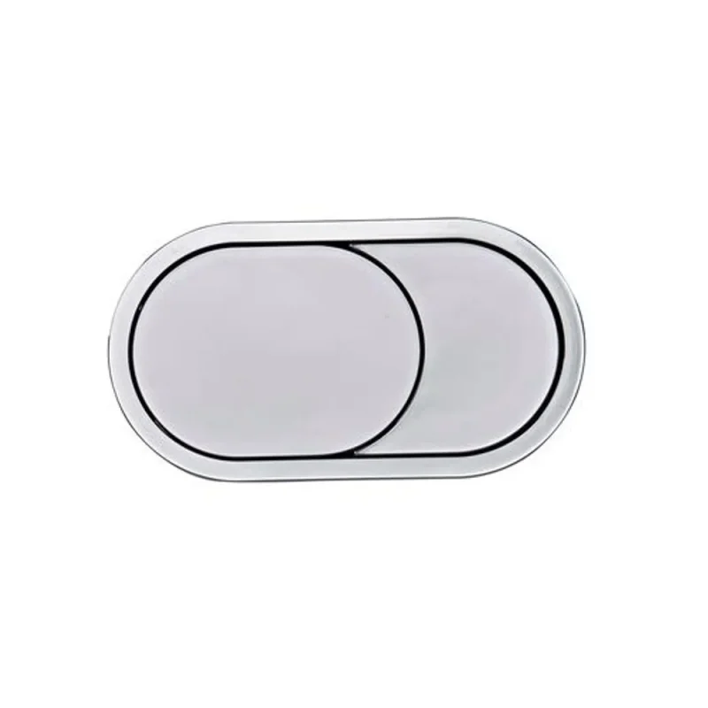 Roper Rhodes Oval Flush Button For Furniture - Chrome detail view - Image 1