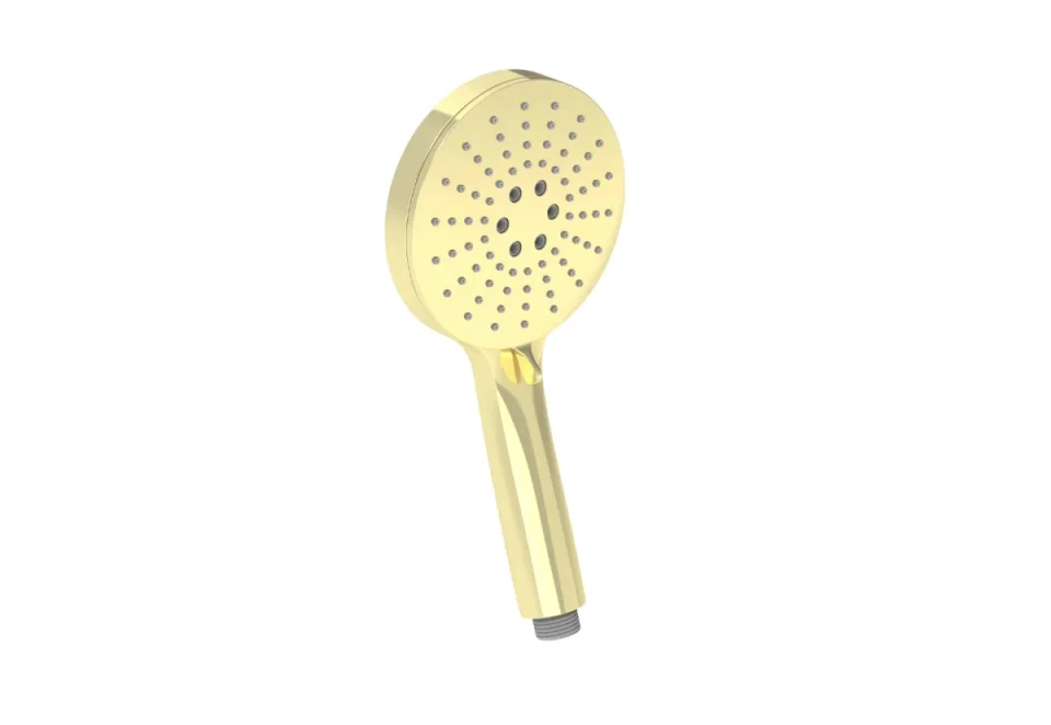 Saneux Cos 3 Function Shower Handset - Brushed Brass product image - Image 3
