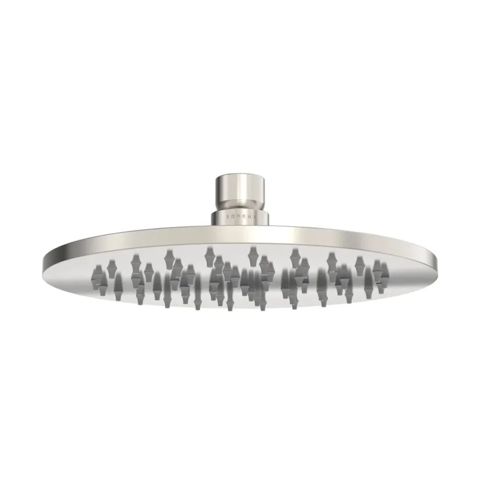 Saneux Cos 200x8mm Round Shower Head - Brushed Nickel product image - Image 3
