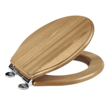 Roper Rhodes Greenwich Soft Close Toilet Seat - Natural Oak detail view - Image 6