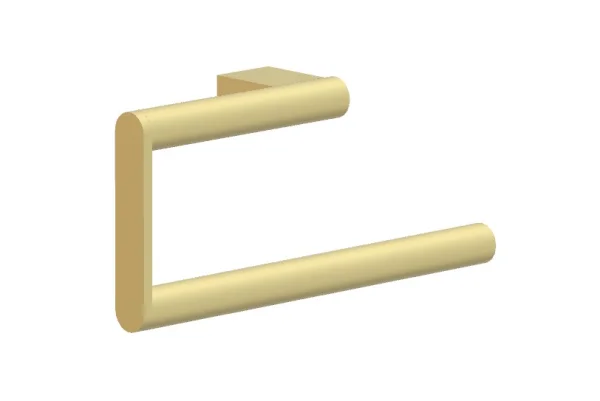 Ava Round Towel Bar - Brushed Brass