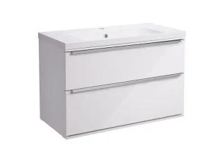 Roper Rhodes 800mm Scheme Wall Mounted Double Drawer Unit - White