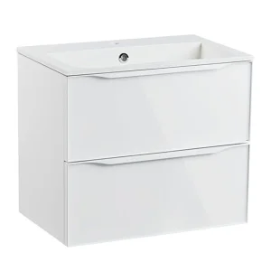 Roper Rhodes 600mm Frame Wall Mounted Double Drawer Basin Unit - White